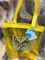 Miami Beach Kunststoff Strandtasche Gelbe