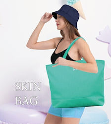 Miami Beach Stoff Strandtasche Grüne Miami Beach Stoff Strandtasche Grüne