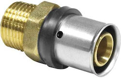 Pipetec – Pipe Niple Male Press Fitting 20 X 2 – ¾“