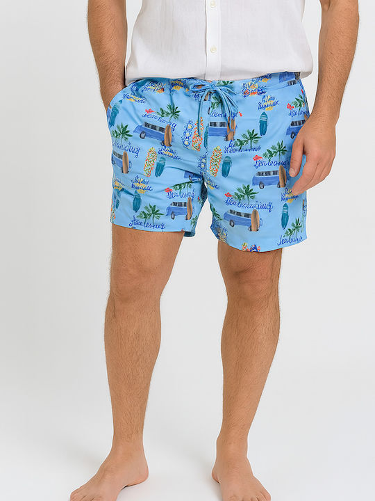 Costume de baie bărbați Bermude Albastru Deschis