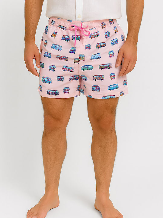 Herren Badebekleidung Bermuda Pink