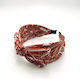 Hair Headband Printed Bow Terracotta
