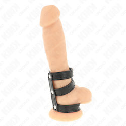 Kink Δαχτυλίδι Πέους Δερμάτινο Μαύρο