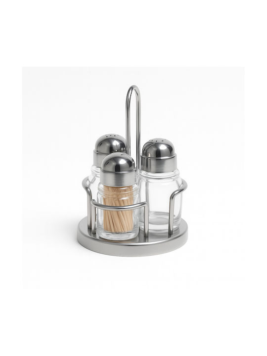 ForHome Salt and Pepper Set Crystal with Stand 2pcs