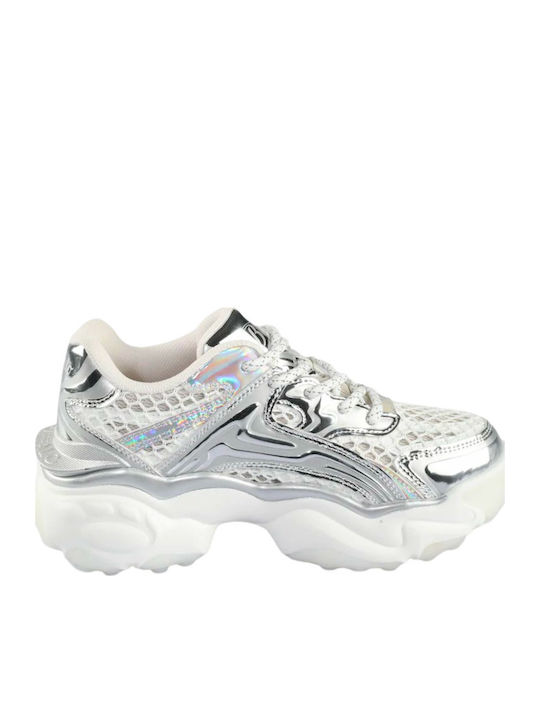 Buffalo Sneakers White / Silver