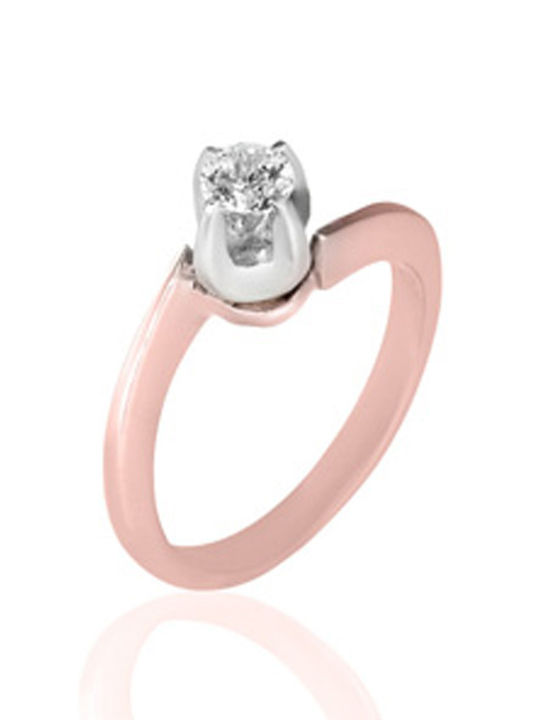 Single Stone from Rose Gold 14K