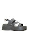 Sandale Casual Damă din Piele Anatomici Negru
