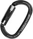 Kong Ovalone Rise Lock Carabiner Black