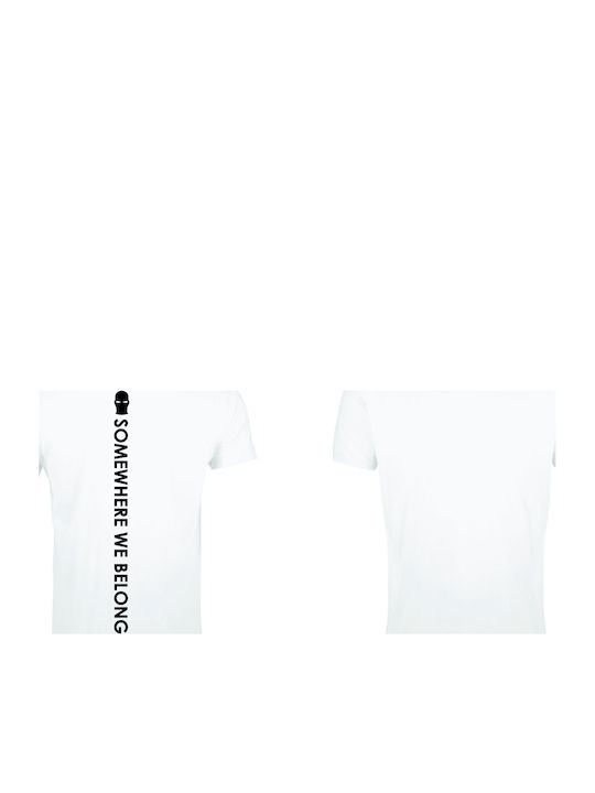 Ghetto Somewherewebelong White Short Sleeve T-shirt for Men
