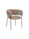 FL3042 Dining Room Fabric Chair Coffee 59x57x75cm 2pcs