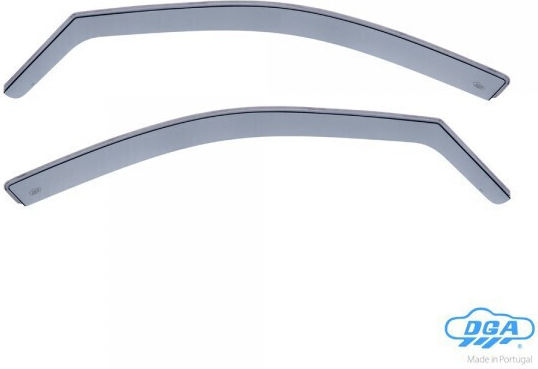DGA Set of Windbreakers Front Car Dark Fime for Opel Corsa 1982-1992 2pcs
