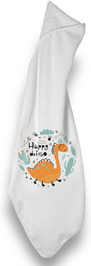 Bonjour Bebe Baby-Badetuch mit Kapuzen Dino Mehrfarbig 75x75cm