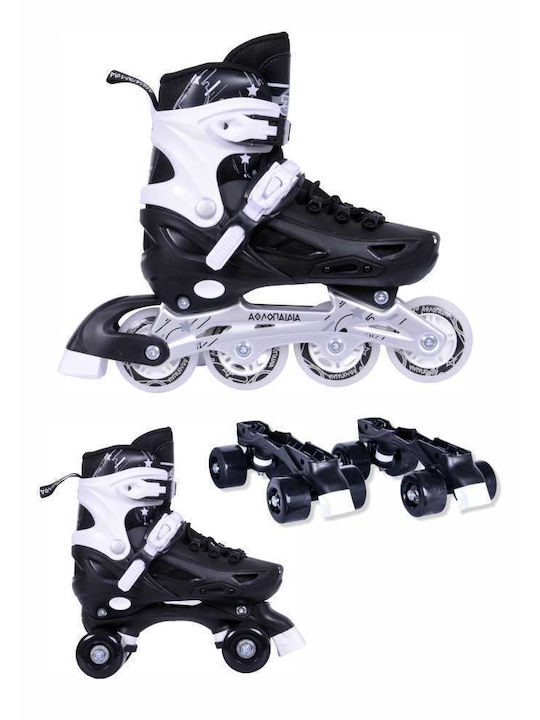 Αθλοπαιδιά Inline Αυξομειούμενα Rollers Μαύρα 2...