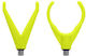 Delphin Holdset Rod Holder Set Fluorescent Yellow Front Back U V