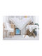 Liolios Home Runner Silk with Embroidery White 40x160cm