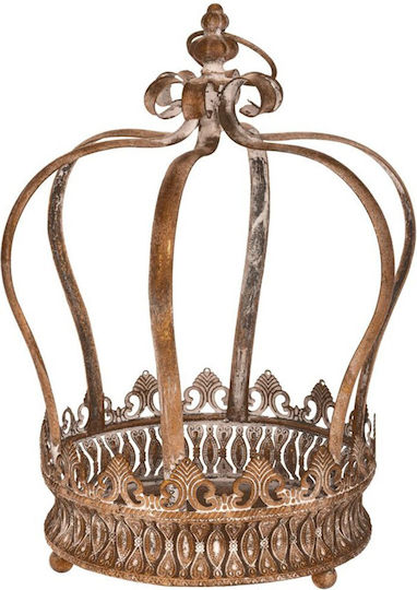 Κορώνα Μεταλλική 86743 26x33cm Bronze-gold Μέταλλο