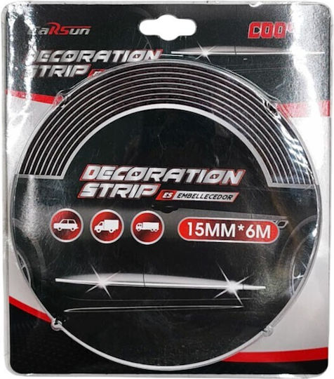 Decorative Plastic Car Sticker 15mm*6m Carsun La-004-15mm