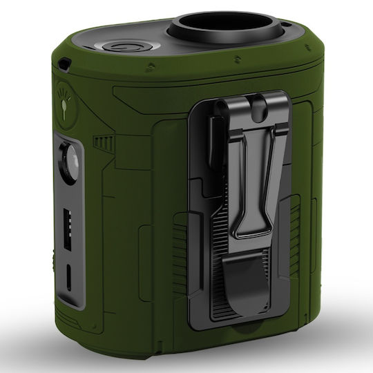 Ventilator Portabil De Talie Z14 5 Niveluri De Viteză Motor Fără Perii 6000mah Ecran Led Design Compact Verde