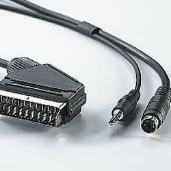 Roline Kabel 11.09.4311 Von Scart M Zu SVHS/3,5mm Klinke M 10 M Schwarz