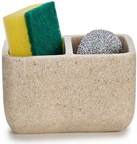 Atmosphera Plastic Gray Sponge Holder 12x12x7cm