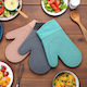 Oven Mitt Silicone Pink 1pcs