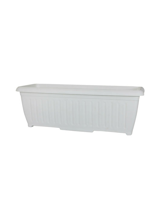 Sic Plast patmos Planter Box Plastic White 50x1...
