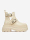 Stiefeletten Damen Beige