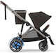 Cybex E-Gazelle TPE Καρότσι Μωρού Kατάλληλο για Nεογέννητο Chocolate Brown 14.7kg