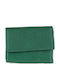 Small Leather Women's Wallet Classic Green