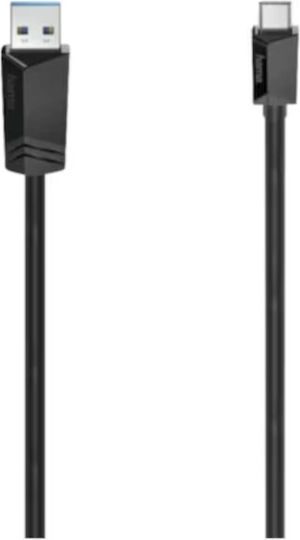HAMA Regular USB 2.0 Cablu USB-C bărbătesc - USB-A Negru 1.5m