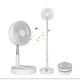 Ventilator Portabil Reglabil Încărcare USB 4 Viteze Înălțime Reglabilă 9,5cm-102cm Metal Plastic Ultra Silențios Alb