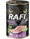 Dolina Noteci Wet Food for Adult Cats in Cans with Rabbit, Meat and Tuna Grain-Free 400gr