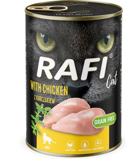 Dolina Noteci Wet Food for Adult Cats in Cans with Chicken Grain-Free 400gr