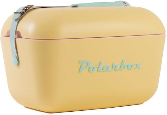 Polarbox Classic & Pop Style Portable Fridge 12lt Yellow-Turquoise