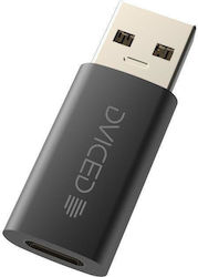 Dviced Dv300005 Adapter Usb Type-c To Usb-a 10 Gbps Black Dviced Dv300005 Adapter Usb Type-c To Usb-a 10 Gbps Black