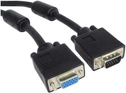 VGA-Verlängerungskabel Weiblich Zu Männlich Ferrite Hochwertiges Doppelgeschirmtes 2m Premiumcord Kpvc02