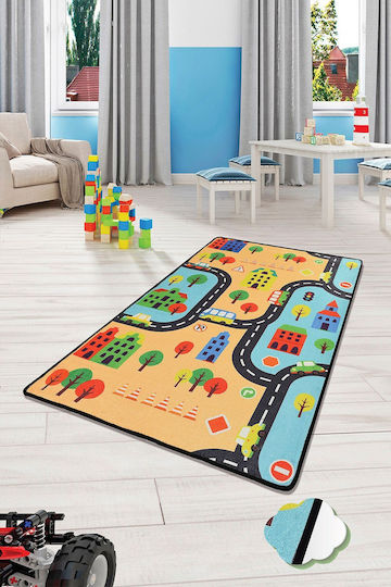 Conceptum Hypnose Kinder Teppich Straße Mehrfarbig 100x160cm