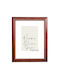 Wooden Wall Photo Frame 40x60 Brown Shade Visible Aging Signs Crackle Technique Plexiglass K4023/39
