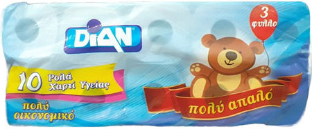 Dian Toilet Paper 10 Rolls 3 Ply (95gr/Roll)