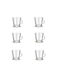 Excellent Houseware Becher Glas Transparent 170ml 6Stück