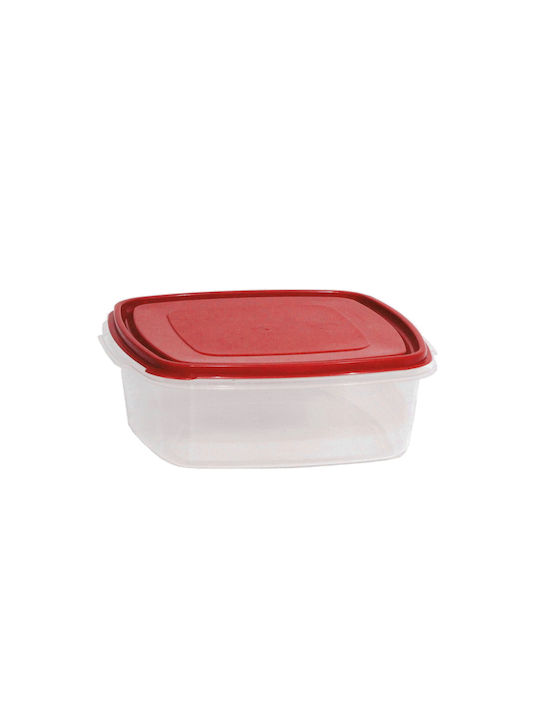 Viomes Microwave Plastic Lunch Box Burgundy 20x20cm