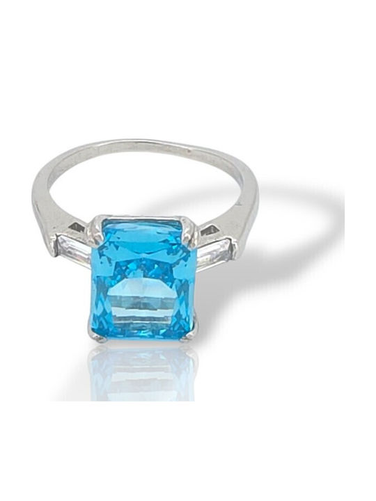 Mentzos Damen Ring mit Steinen aus Silber