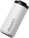 Uncle George Glass Thermos Stainless Steel 400ml White Mouthpiece with Mouthpiece