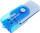Cititor USB 2.0 MicroSD SDHC M2 Mmc Carduri de Memorie Cap Rotativ Albastru