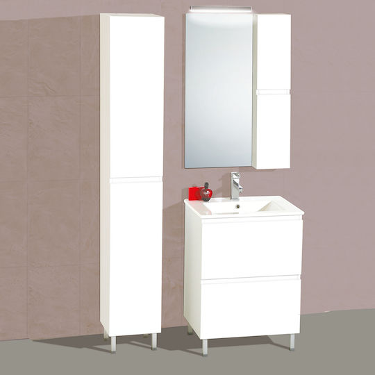 Pro Bagno Шкаф без Мивка Бял