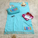 Beach Towel Pareo Turquoise with Fringes 180x90cm.