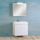 Pro Bagno Πάγκος με Νιπτήρα & Καθρέπτη Λευκό