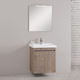 Pro Bagno Шкаф със Мивка & Огледало Сив