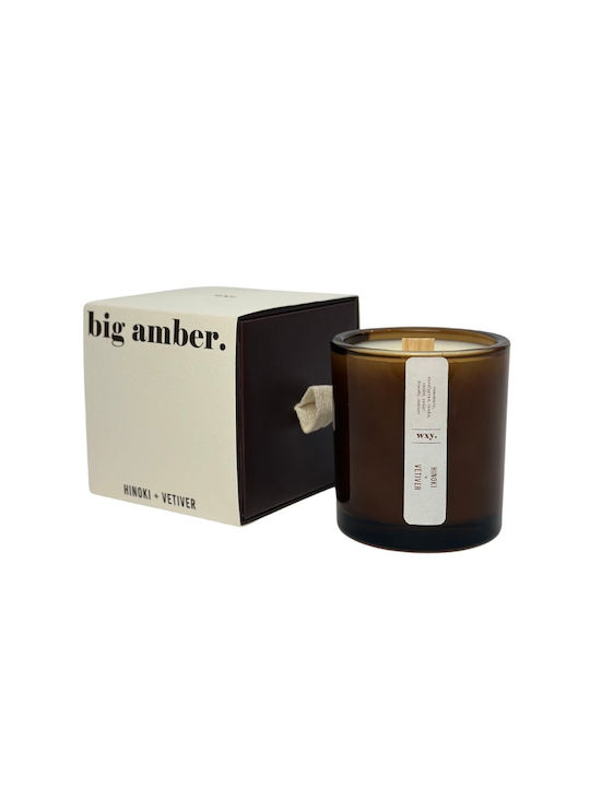 wxy. Aromatic Candle in Jar with Hinoki & Vetiver Perfume 350g