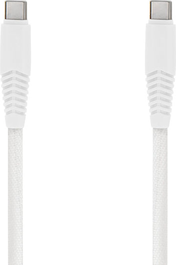 Setty USB 2.0 Cable USB-C male - USB-C 20W White 1.5m